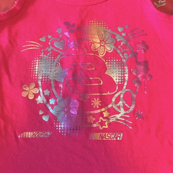 NASCAR Hot Pink Jumper Dress #3 Dale Earnhardt 2T Race Holographic Girl’s - Picture 3 of 4